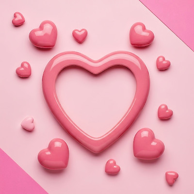 JPG 편집이미지 디자인 분홍색 백그라운드 크리스마스 발렌타인데이 사랑 틀 장식 장난감 하트 분위기 크기 오브젝트 그림 장면 편집실사 모양 기념일 감정 컬러 컨셉 데이이벤트 CG 파일형식