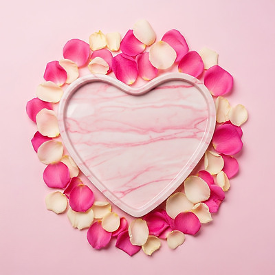 JPG 편집이미지 그릇 디자인 꽃잎 분홍색 백그라운드 탁자 사랑 장식 인테리어 장미 하트 오브젝트 뷰티풀 스타일 편집실사 모양 식기 꽃 감정 컬러 가구 CG 파일형식