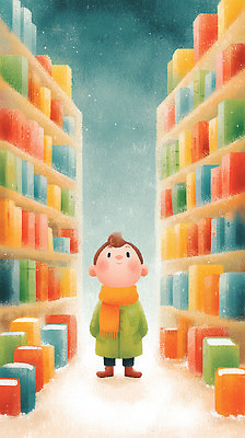 JPG 교육 문화 어린이 컬러 겨울 일러스트 따뜻함 책 학습 독서 공간 탐험 도서관 즐거움 호기심 탐색 상상력 환상 국내일러스트 계절 감정 컨셉 사람 파일형식