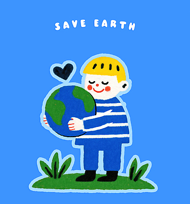 PSD 지구 어린이 일러스트 모션 청소년 자연 사랑 파란색 환경 메시지 보호 그림 생태계 예방 지구촌 그림책 창의력 환경운동 국내일러스트 감정 컬러 컨셉 사람 책 그린캠페인 파일형식