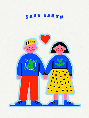 PSD 교육 행복 지구 어린이 일러스트 모션 자연 사랑 환경 손잡기 희망 메시지 보호 결합 그림 친환경 생태계 기후변화 지구의날 국내일러스트 기념일 감정 컨셉 날씨 사람 변화 파일형식