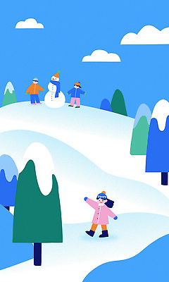 겨울 일러스트 가족 모션 자연 눈사람 놀이 산 풍경 스케이트 놀이터 언덕 즐거움 외출 눈덮임 국내일러스트 AI파일 계절 감정 스포츠용품 컨셉 관계 생태계 파일형식 벡터