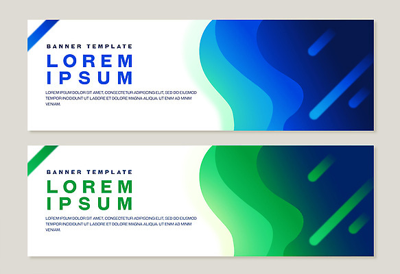 템플릿 디자인 배너 배너템플릿 컬러 곡선 그래픽 초록색 파란색 디지털 알림 모던 마케팅 창의력 스타일 AI파일 선 파일형식 벡터