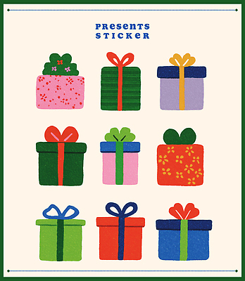 PSD 디자인 기념일 행복 예술 컬러 백그라운드 스티커 크리스마스 일러스트 포장 선물 그래픽 장식 상자 컬러풀 파티 축하 수공예 창의성 국내일러스트 감정 컨셉 이벤트 공예 파일형식