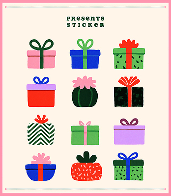 PSD 디자인 기념일 감정 컬러 스티커 크리스마스 패턴 일러스트 선물 장식 상자 다양 축하 생일 즐거움 그림 꾸밈 창의성 핸드메이드 국내일러스트 다수 컨셉 무늬 이벤트 파일형식