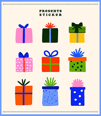 PSD 디자인 기념일 리본 컬러 스티커 크리스마스 패턴 일러스트 선물 그래픽 장식 상자 생일 배열 꾸미기 국내일러스트 무늬 이벤트 파일형식