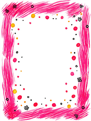 JPG 디자인 예술 분홍색 컬러 백그라운드 꽃무늬 일러스트 프레임 그래픽 장식 컬러풀 공백 점 메시지 테두리 손그림 화사함 국내일러스트 꽃 컨셉 무늬 파일형식