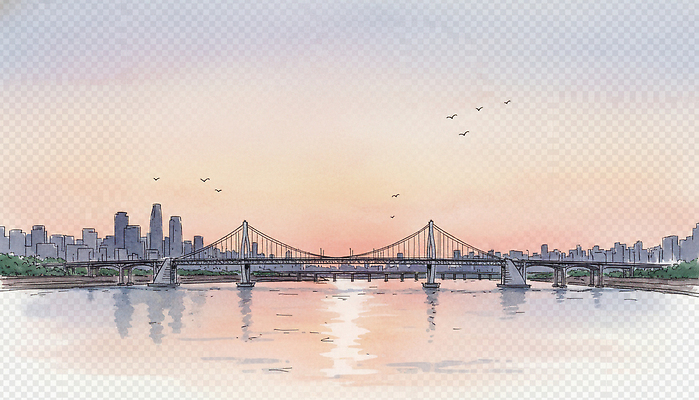 JPG 여행 일러스트 자연 조류 바람 한국 풍경 물 빛 평화 일몰 도시 수면 저녁 한강 그림 스카이라인 뷰티풀 국내일러스트 자연요소 동물 아시아 컨셉 날씨 서울 노을 야간 생태계 랜드마크 파일형식