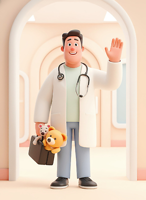 JPG 동물 편집이미지 캐릭터 어린이 의학 병원 웃음 치료 장난감 환자 의사 인사 복도 간호 소아과 동물인형 세미나 편집3D AI컴퓨터그래픽 AI콘텐츠 인형 표정 사람 3D 의료진 예절 파일형식