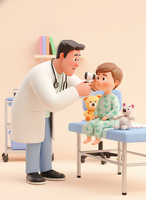 JPG 편집이미지 어린이 의학 건강 병원 치료 친구 장난감 진료 의사 의사가운 편안함 소아과 건강검진 편집3D AI컴퓨터그래픽 AI콘텐츠 관계 사람 3D 의료진 가운 감각 검사_조사 파일형식