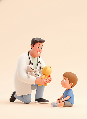 JPG 편집이미지 얼굴 어린이 인형 의학 건강 병원 대화 사랑 웃음 안전 치료 친구 반려동물 의사 편안함 걱정 소통 어린이병원 편집3D AI컴퓨터그래픽 AI콘텐츠 동물 감정 컨셉 관계 표정 말하기 사람 신체부위 3D 의료진 감각 파일형식