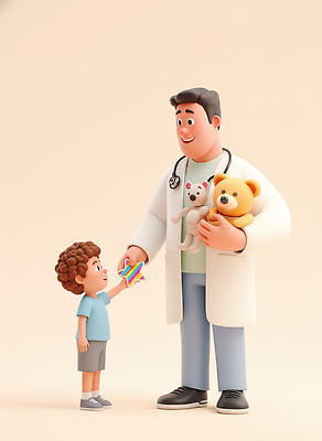 JPG 편집이미지 행복 어린이 인형 가족 놀이 건강 병원 사랑 웃음 안전 치료 친구 장난감 믿음 유치원 의사 강아지 치료사 편집3D AI컴퓨터그래픽 AI콘텐츠 직업 교육 감정 의학 관계 표정 사람 반려동물 3D 의료진 개 파일형식