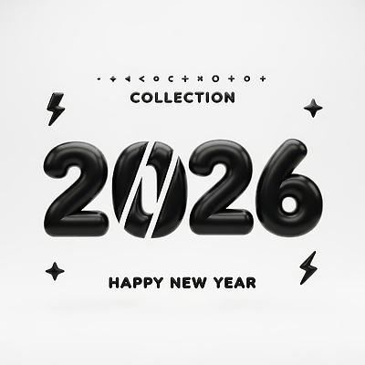 JPG 편집이미지 디자인 새해 숫자 유행 검은색 기쁨 새해인사 축복 심볼 모던 2026년 편집3D 문자 감정 컬러 컨셉 3D 인사 연도 파일형식