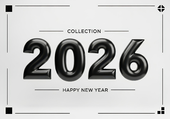 JPG 편집이미지 디자인 행복 새해 기념 이벤트 장식 숫자 검은색 축제 흰색 환영 뷰티풀 연말 2026년 편집3D 문자 감정 컬러 3D 연도 파일형식