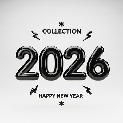 JPG 편집이미지 디자인 행복 새해 기념 이벤트 장식 숫자 검은색 전시 기쁨 축하 메시지 시작 연말 2026년 편집3D 문자 감정 컬러 컨셉 3D 연도 파일형식