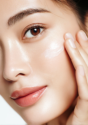 JPG 편집이미지 손 여자 얼굴 조명 뷰티 화장품 촉촉함 크림 피부관리 스킨케어 뷰티풀 편집실사 사람 신체부위 젖음 CG 파일형식