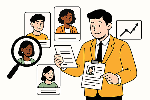 직업 여자 남자 일러스트 회사 모션 기술 여러명 사무실 구직 검색 일자리 인터뷰 이력서 인력 인재 채용 국내일러스트 AI파일 다수 컨셉 비즈니스 사람 파일형식 벡터