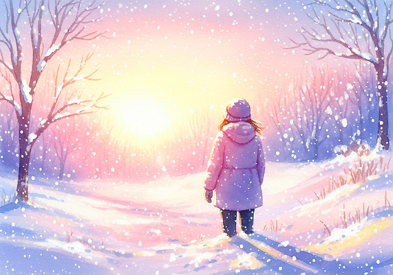 JPG 나무 감정 컬러 겨울 일러스트 상상 자연 아침 풍경 소녀 일상 태양 일출 고요 산책 흰색 고독 차가움 장면 뷰티풀 국내일러스트 주간 자연요소 식물 계절 여자 어린이 휴식 라이프 노을 생태계 파일형식