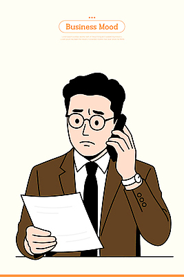 남자 일러스트 비즈니스 회의 직장 일상 사무실 코트 업무 집중 걱정 문서 통화 긴장 문제해결 의사소통 스타일 국내일러스트 AI파일 감정 컨셉 회사 모션 사람 라이프 외투 작업 파일형식 벡터