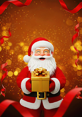 JPG 편집이미지 행복 리본 백그라운드 크리스마스 겨울 가족 조명 선물 웃음 장식 산타클로스 축제 금색 즐거움 이미지편집 AI컴퓨터그래픽 AI콘텐츠 계절 기념일 감정 컬러 관계 표정 파일형식