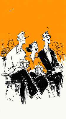 JPG 커플 문화 백그라운드 의자 일러스트 모션 대화 웃음 여러명 취미 친구 만남 게임 군중 영화관 영화 즐거움 팝콘 국내일러스트 감정 가구 다수 컨셉 관계 놀이 문화예술 표정 말하기 사람 극장 파일형식