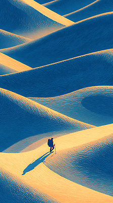 JPG 남자 여행 일러스트 자연 풍경 초원 햇빛 평화 고요 산책 하이킹 사막 탐험 도전 고독 모래언덕 윤곽 국내일러스트 감정 컨셉 레저 휴식 사람 태양 언덕 생태계 파일형식
