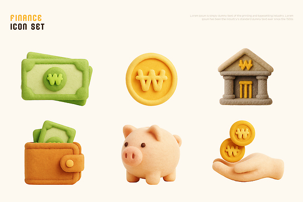 PSD 편집이미지 지폐 돈 금융 경제 동전 저축 저금통 지갑 재산 투자 회계 자산관리 재정 편집3D 비즈니스 3D 파일형식
