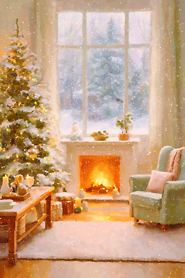 JPG 나무 크리스마스 겨울 거실 일러스트 가족 휴식 따뜻함 선물 풍경 장식 인테리어 크리스마스트리 분위기 편안함 난로 오브젝트 파스텔 국내일러스트 식물 디자인 계절 기념일 컨셉 관계 학용품 감각 난방기 파일형식