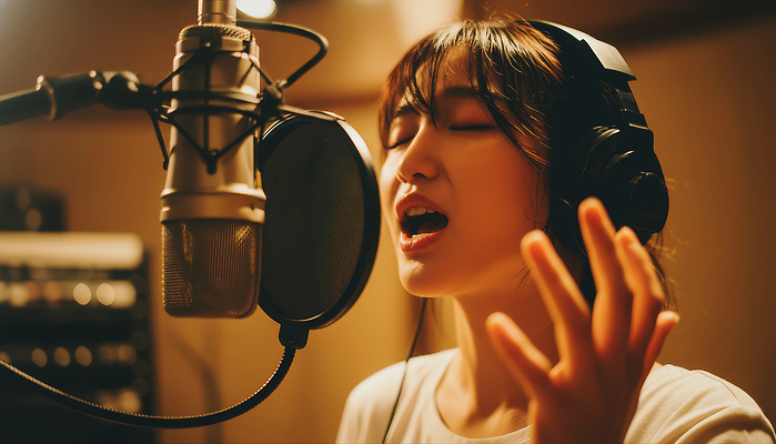 JPG 편집이미지 여자 감정 음악 노래 스튜디오 헤드폰 공연 연습 마이크 그림 열정 언론 보컬 순간 아티스트 창작 의료성형뷰티 편집실사 직업 음향기기 문화예술 사람 이벤트 CG 파일형식