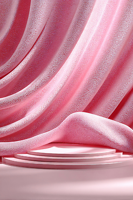 JPG 모양 편집이미지 디자인 예술 분홍색 백그라운드 조명 실내 장식 촬영 흐름 기둥 원형 분위기 부드러움 포디움 이미지편집 AI컴퓨터그래픽 AI콘텐츠 도형 건축 컬러 컨셉 내부 무대 감각 파일형식