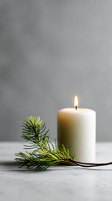 JPG 식물 편집이미지 컬러 촛불 자연 조명 장식 인테리어 흰색 나뭇가지 화합 순간 차분 편집실사 AI포토 AI콘텐츠 나무 디자인 컨셉 초 CG 생태계 파일형식