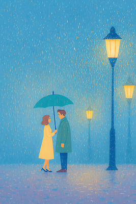 JPG 행복 감정 가로등 일러스트 우산 아침 거리 사랑 두명 빛 평화 우정 만남 물방울 표현 비 추억 저녁 장면 인연 소통 국내일러스트 주간 자연요소 공공시설 컨셉 날씨 사람 친구 야간 파일형식