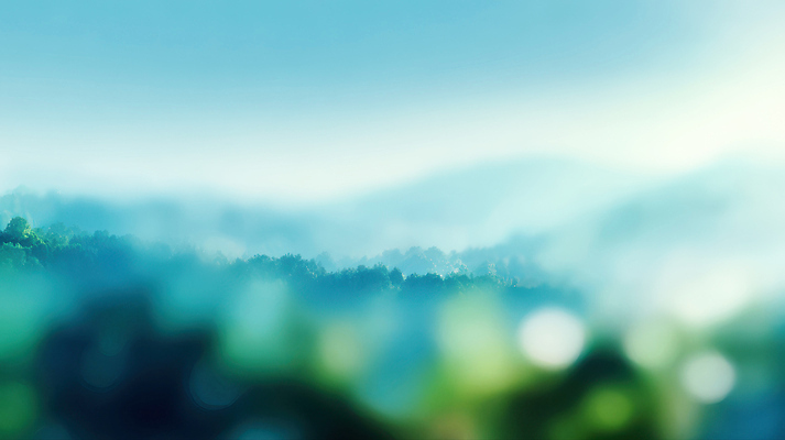 JPG 편집이미지 감정 자연 하늘 아침 산 풍경 초록색 파란색 햇빛 고요 편안함 조화 흐림 풍경화 이미지편집 AI컴퓨터그래픽 AI콘텐츠 주간 컬러 날씨 태양 감각 그림 생태계 파일형식
