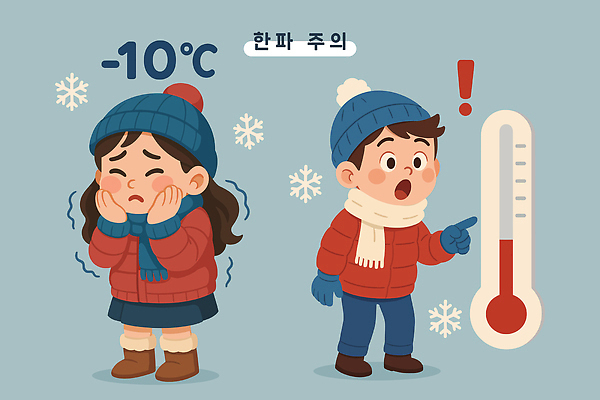 손 여자 남자 장갑 겨울 일러스트 날씨 소녀 소년 스카프 점퍼 추위 온도계 기온 보온 한파주의보 국내일러스트 AI파일 잡화 계절 어린이 사람 신체부위 목도리 외투 자연재해 파일형식 벡터