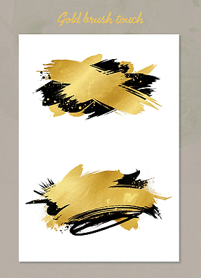 PSD 디자인 예술 백그라운드 일러스트 수채화 그래픽 장식 검은색 터치 금색 표현 붓 그림 스타일 국내일러스트 컬러 파일형식
