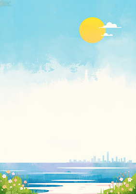 JPG 꽃 바다 일러스트 자연 하늘 생명 밝음 풍경 해변 일상 물 여름 파란색 햇빛 평화 맑음 산책 도시 시간 수평선 국내일러스트 AI일러스트 AI콘텐츠 자연요소 식물 계절 컬러 컨셉 날씨 휴식 라이프 태양 생태계 파일형식