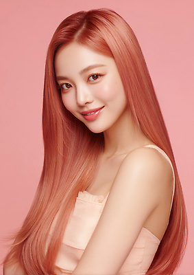 JPG 편집이미지 긴머리 여자 분홍색 백그라운드 미소 사람 화장 머리카락 촬영 피부 뷰티풀 의료성형뷰티 스타일 편집실사 헤어스타일 컬러 표정 신체부위 뷰티 머리 CG 파일형식