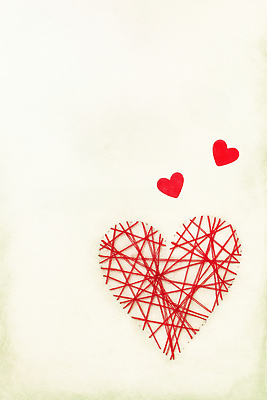 JPG 디자인 감정 예술 상징 백그라운드 일러스트 따뜻함 사랑 장식 빨간색 하트 표현 실 연결 심볼 감성 감탄 뷰티풀 창작 국내일러스트 모양 컬러 컨셉 파일형식