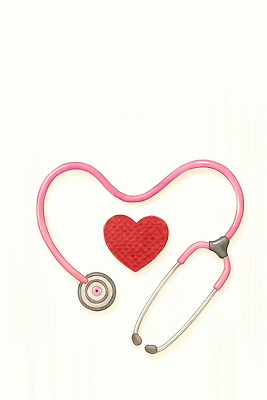 JPG 기호 행복 상징 일러스트 의학 청진기 따뜻함 건강 사랑 치료 믿음 진료 의사 하트 심장 예방 유지 색감 심장병 국내일러스트 모양 문자 감정 의료기기 의료진 장기_의학 질병 파일형식