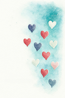 JPG 디자인 감정 예술 컬러 백그라운드 패턴 일러스트 추상 수채화 사랑 희망 하트 애정표현 그림 이미지 부드러움 독창 색채 국내일러스트 모양 무늬 표현 감각 파일형식