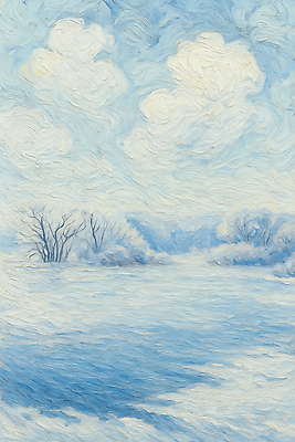 JPG 나무 겨울 일러스트 자연 하늘 생명 풍경 파란색 반사 맑음 고요 안개 수면 차가움 숲 조화 풍경화 국내일러스트 식물 계절 컬러 날씨 물 그림 생태계 파일형식