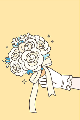 손 디자인 꽃 행복 리본 신부 컬러 꽃다발 결혼 일러스트 결혼식 이벤트 장식 장미 봄 기쁨 축하 오브젝트 화사함 뷰티풀 스타일 국내일러스트 AI파일 식물 계절 감정 컨셉 신체부위 파일형식 벡터