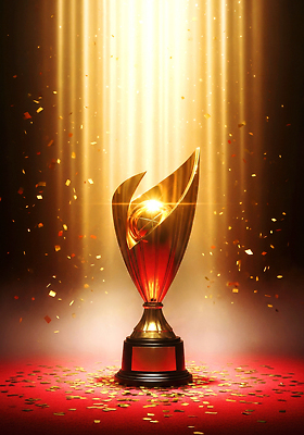 JPG 편집이미지 기념일 스포츠 성공 조명 반짝임 경쟁 축하 우승 트로피 상금 세레모니 시상식 주목 이미지편집 컨셉 모션 이벤트 최고 상_우승 파일형식