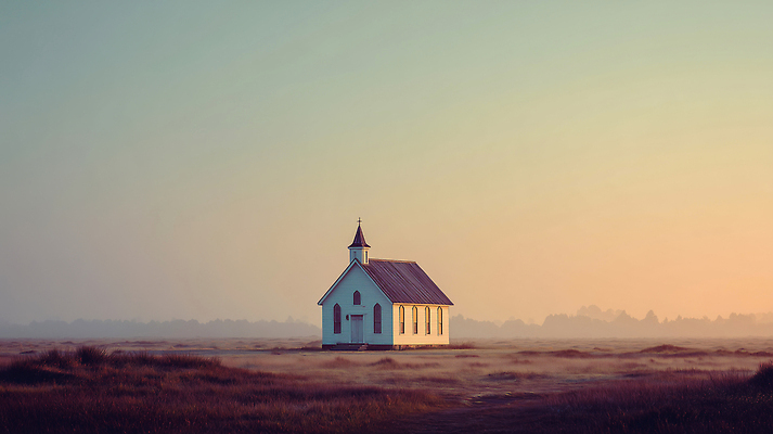 JPG 편집이미지 건축물 기독교 자연 하늘 풍경 초원 교회 평화 노을 고요 일몰 공간 조화 뷰티풀 편집실사 AI포토 AI콘텐츠 자연요소 건축 종교 컨셉 종교건축 건물 CG 생태계 파일형식