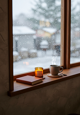 JPG 나무 편집이미지 커피 겨울 촛불 휴식 따뜻함 풍경 책 카페 분위기 편안함 창가 차선 조용 편집실사 식물 계절 음료 컨셉 초 창문 상점 감각 CG 파일형식