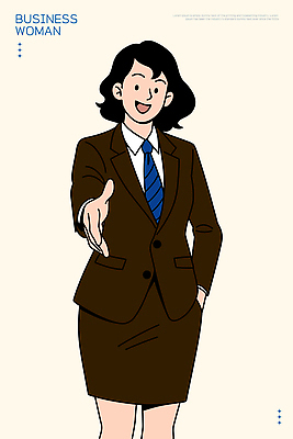 옷 여자 포즈 일러스트 회사 비즈니스 회의 직장 미소 사무실 다정 업무 직장인 비즈니스우먼 자신감 손내밀기 프레젠테이션 의사소통 국내일러스트 AI파일 직업 감정 컨셉 표정 사람 손짓 작업 파일형식 벡터