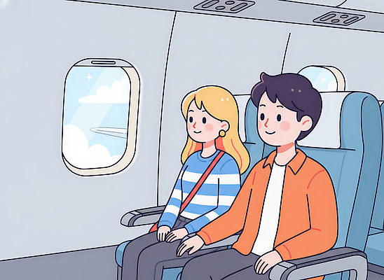 JPG 커플 행복 여행 의자 일러스트 하늘 비행기 실내 표정 풍경 경기 공중 손잡기 비행 공항 항공 승객 창밖 클라우드서비스 운전석 담소 국내일러스트 감정 스포츠 가구 창문 관계 항공교통 교통시설 모션 대중교통 내부 서비스 파일형식