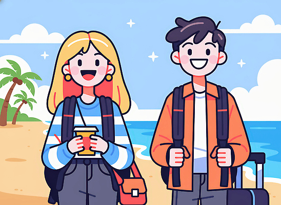 JPG 음료 바다 여행 가방 일러스트 자연 휴가 미소 풍경 여러명 해변 여름 친구 햇빛 팔짱 산책 즐거움 조화 국내일러스트 잡화 계절 감정 다수 관계 모션 휴식 표정 사람 태양 생태계 파일형식