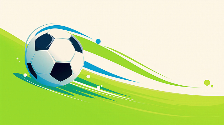 JPG 디자인 물결 예술 스포츠 컬러 백그라운드 일러스트 축구공 공 모션 그래픽 초록색 파란색 운동 축구 표현 언덕 속도 국내일러스트 AI일러스트 AI콘텐츠 축구용품 건강 구기 파일형식