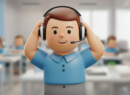 JPG 편집이미지 남자 통신 협력 기술 대화 미소 사무실 헤드셋 업무 상담원 연결 고객 직원 지원 편집3D 음향기기 비즈니스 표정 말하기 사람 3D 헤드폰 작업 사무원 파일형식